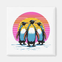 Imã Parada do Pinguim - Família de Pinguins Ultramarin