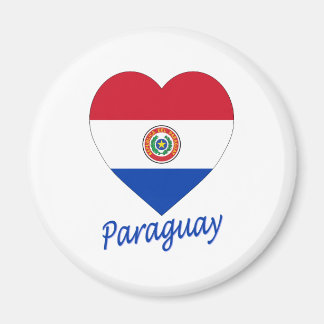 Imã Paraguai Flag Heart