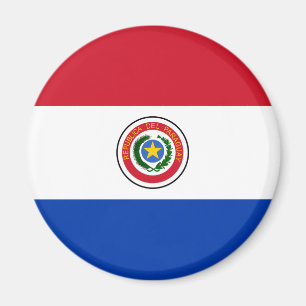 Imã Paraguai Flag Magnet