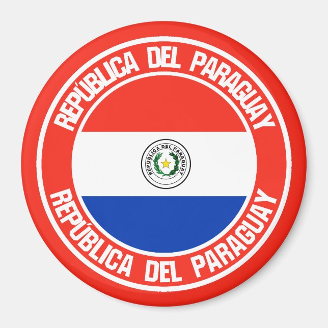 Imã Paraguai Round Emblem (Frente)