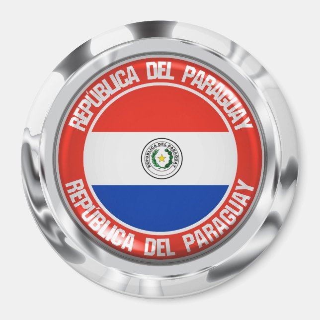 Imã Paraguai Round Emblem (Frente)