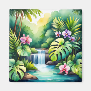 Imã Paraíso de Orquídeas da Cachoeira da Selva Tropica