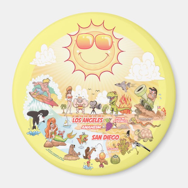 Imã Paraíso de Praia do Sul da Califórnia (Frente)