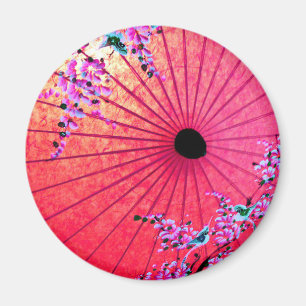 Imã Paraíso floral rosa oriental japonês