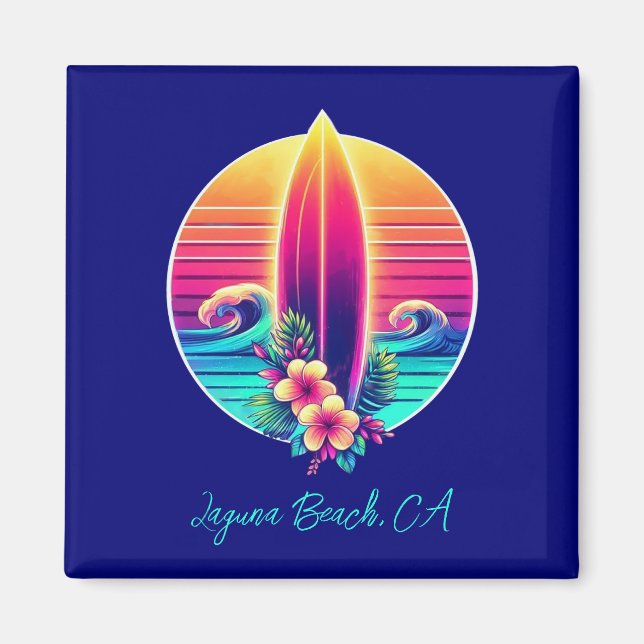 Imã Paraíso no surfboard sunset- (Frente)