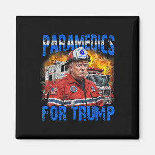 Imã Paramedico Para Bombeiro Engraçado Trump