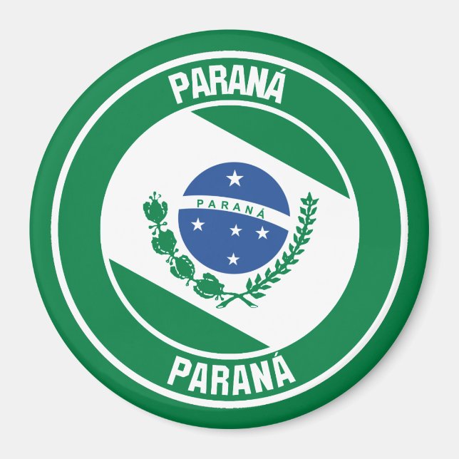 Imã Paraná Round Emblem (Frente)