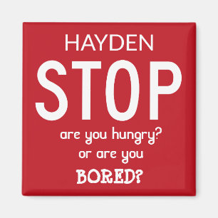 Imã Parar de Comer o Slogan de Ajuda Personalizada do