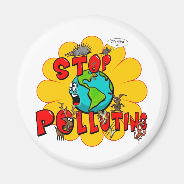 Imã Parar de poluir (Frente)