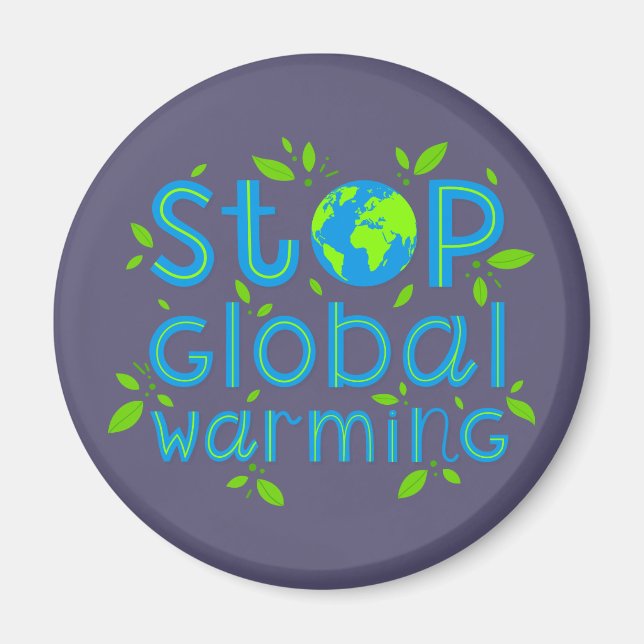 Imã Parar o aquecimento global (Frente)