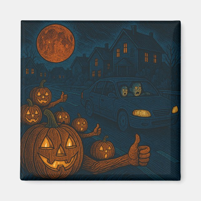 Imã Parar o carro no Halloween (Frente)