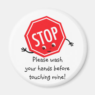 Imã Parar por favor Lave o ímã