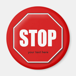 Imã Parar Sign Personalizado Magnético