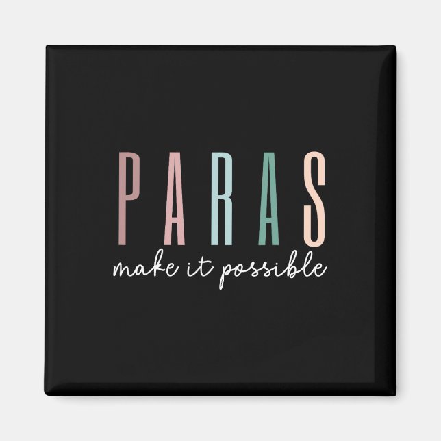 Imã Paras Tornam Possível Profissional Auxiliar de Ens (Frente)