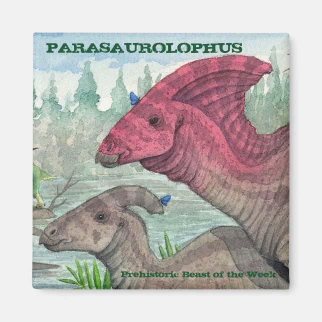 Imã Parasaurolophus Magnet (Frente)