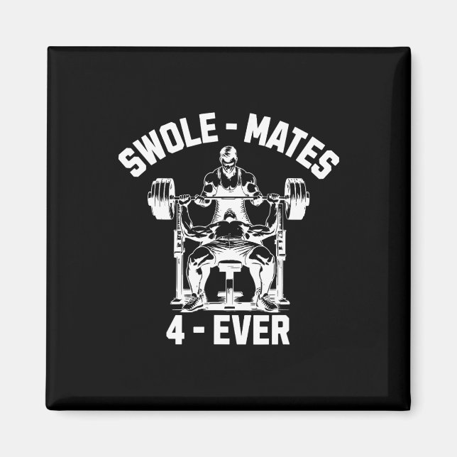 Imã Parceiro de Gym Engraçado, 4 vezes mais engraçado, (Frente)