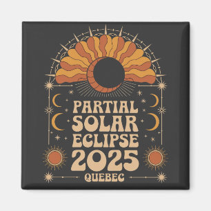 Imã Parcial Solar Eclipse 2025 Quebec Canadá