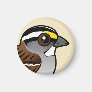 Imã pardal Branco-throated