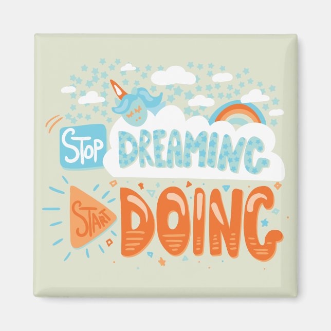 Imã Pare de sonhar, comece a fazer amor (Frente)