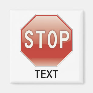 Imã Pare o sinal com seu texto