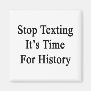 Imã Pare Texting que é hora para a história