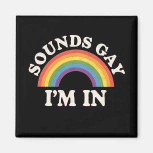 Imã Parece Gay Eu Estou Dentro LGBTQ Orgulho Arco-Íris