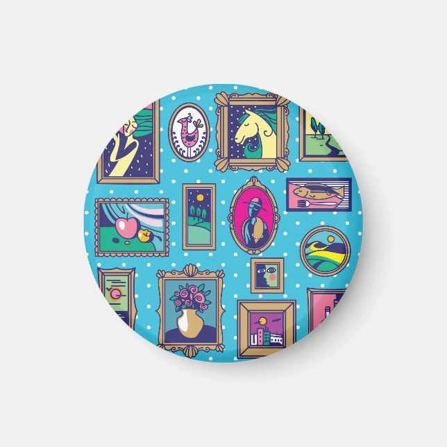 Imã Parede da Galeria: Coleção de Imagens Diversas (Frente)