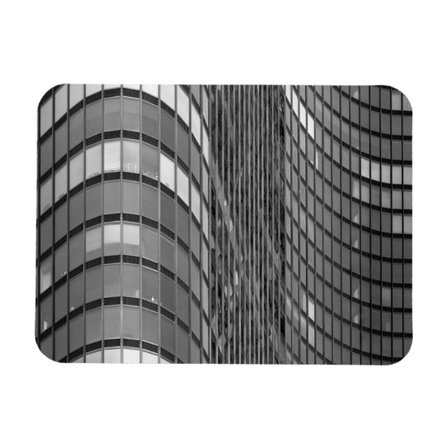 Ímã Parede de aço e cortina de vidro moderna (Horizontal)