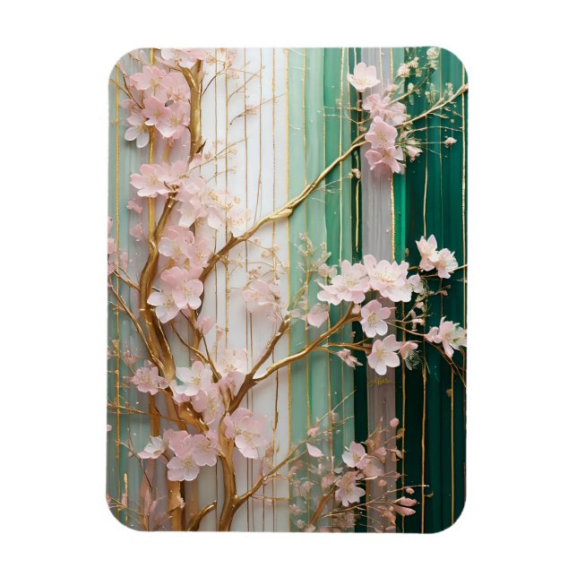 Ímã Parede de Cerejeiras em Flor  (Vertical)