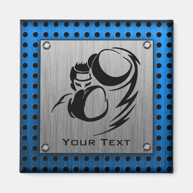 Imã Parede de metal escovado Boxer (Frente)