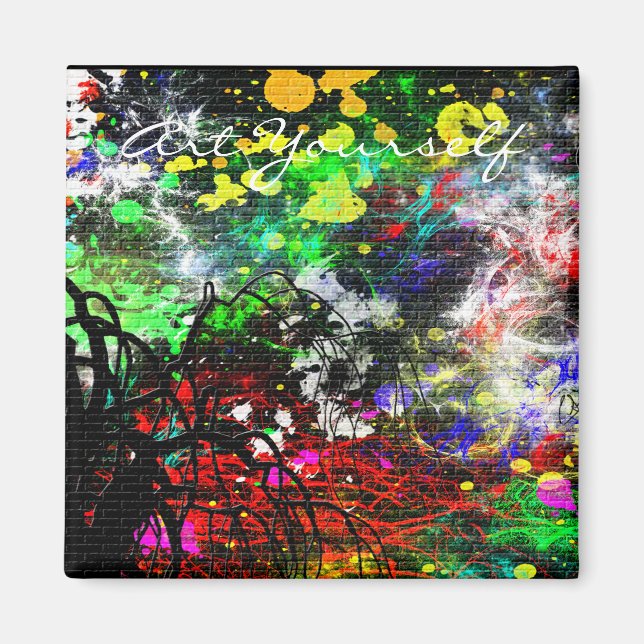 Imã Parede do tijolo do grafite (Frente)