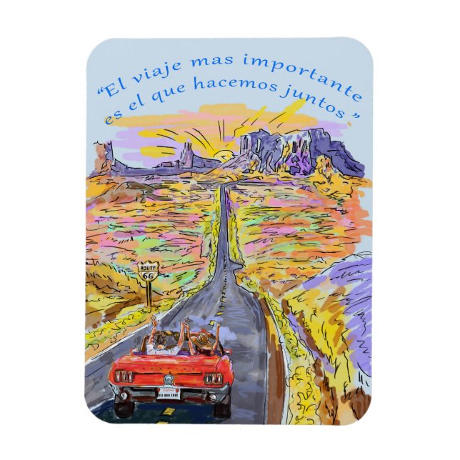 Ímã pareja de viaje (Vertical)