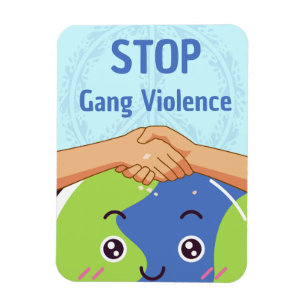 Ímã Parem o aperto de mão de violência de gangues pela