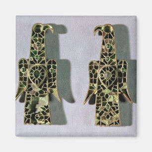 Imã Pares de broches Eagle-Dar forma (metal e esmalte)
