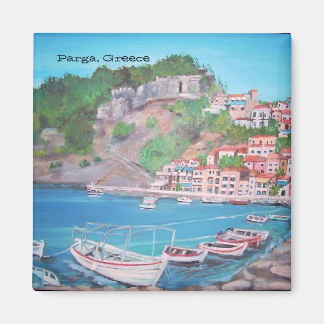 Imã Parga, Grécia - Magnet (Frente)