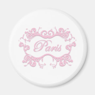 Imã Paris com rosa dos rolos