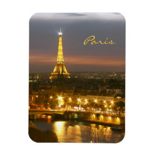 Ímã Paris em a noite