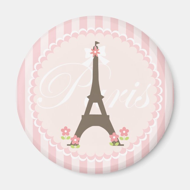 Imã Paris em Primavera Girly (Frente)
