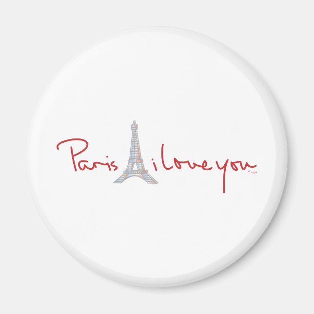 Imã Paris, eu te amo (Frente)