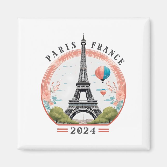 Imã Paris França 2024 Fleece Blankets, Torre Eiffel (Frente)
