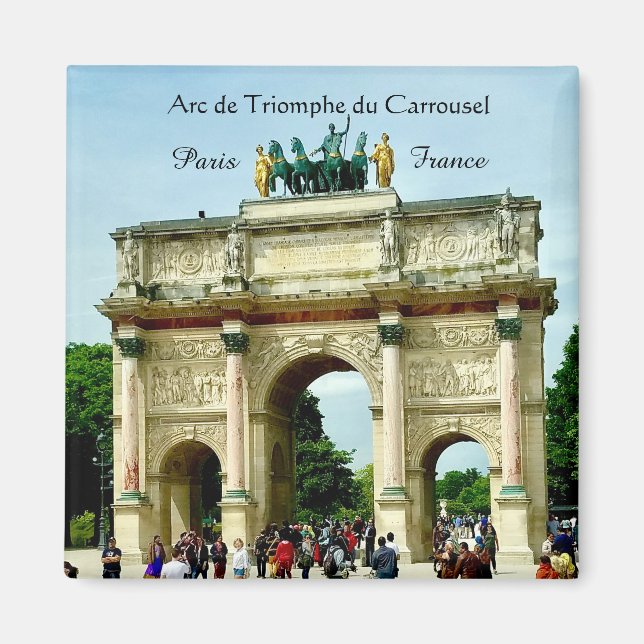 Imã Paris França - Arco do Triunfo do Carrousel (Frente)