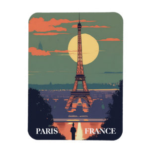 Ímã Paris França Eiffel Tower Viagem Art