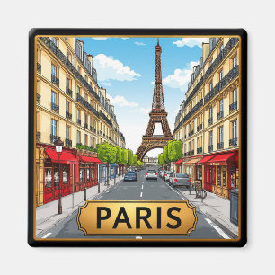 Imã 🧲 Paris França Lembrança Favorita de Viagem 🗼