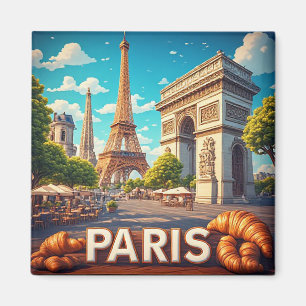 Imã 🧲 Paris França Marco de Referência Lembrança de F