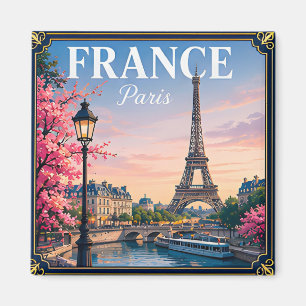 Imã 🗼 Paris França Memória da Viagem à Torre Eiffel �