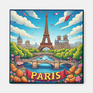 Imã 🧲 Paris França Memória de Férias Europeias Lembra