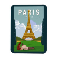 Paris França Retro Viagem Art Vintage