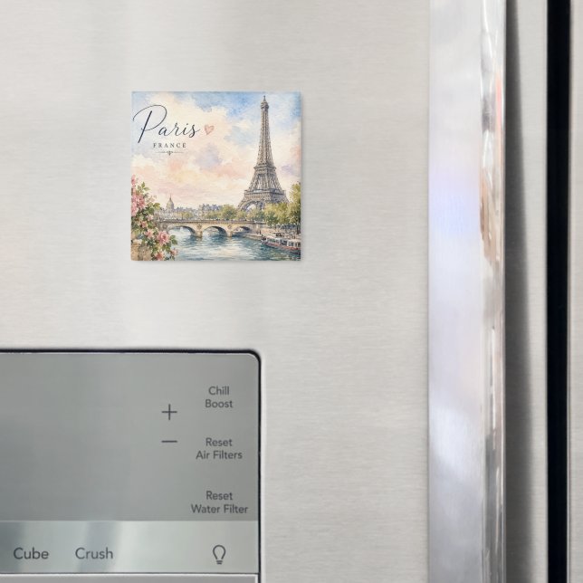 Imã Paris França Torre Eiffel rio Sena  (In Situ (Fridge))