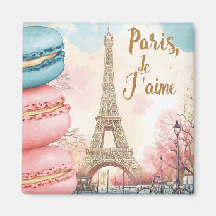 Imã Paris, Je T'aime - Torre Eiffel com Macarons