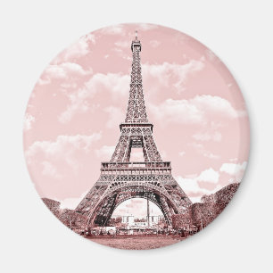 Imã Paris no ímã cor-de-rosa de France da torre Eiff